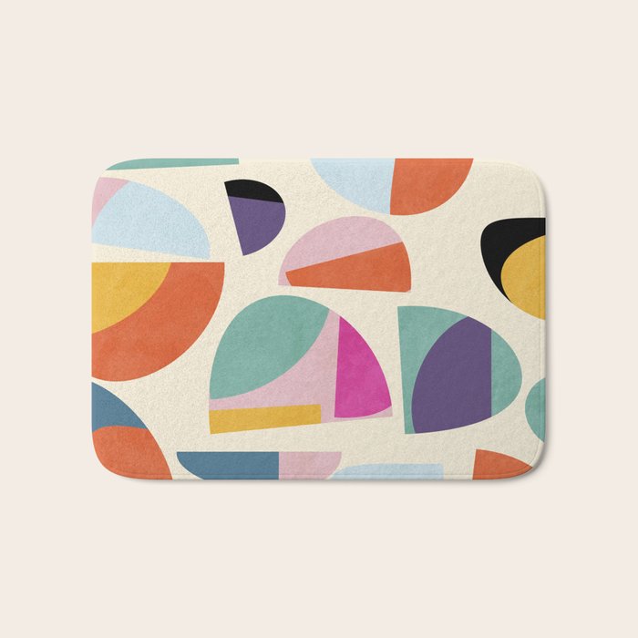 abstract modern mid century Bath Mat Gallery Image 1