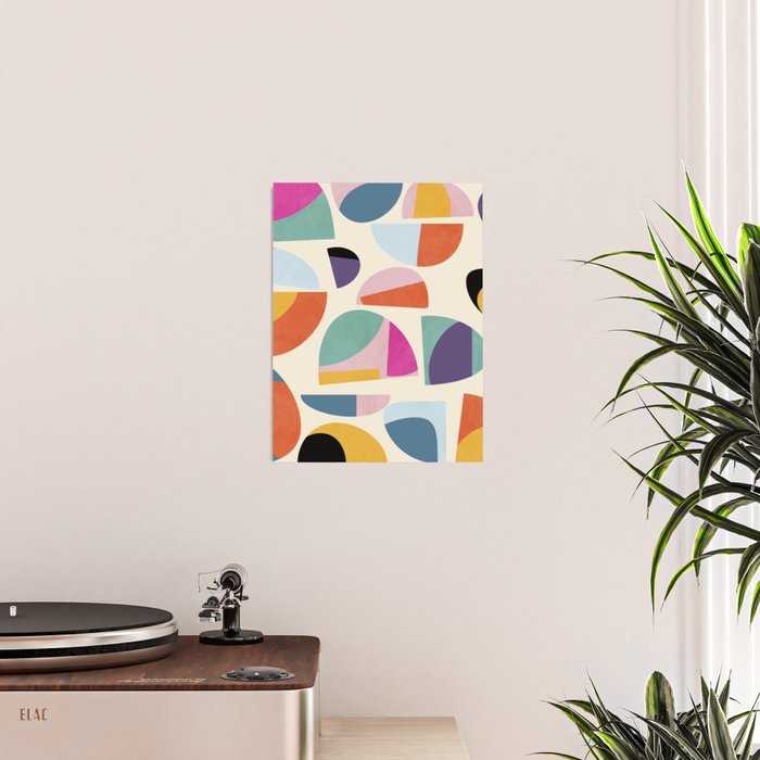 abstract modern mid century Poster Gallery Image 2