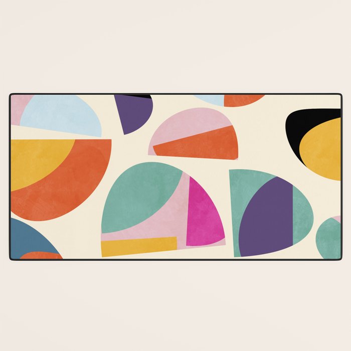 abstract modern mid century Desk Mat Gallery Image 3
