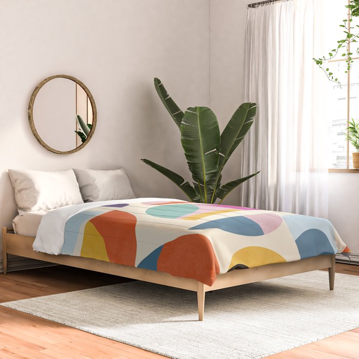 abstract modern mid century Comforter Gallery Image 2