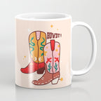 Howdy! Cowboy Boots Coffee Mug Gallery Image 1