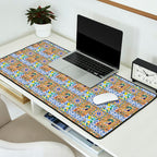 Italian,Sicilian art,holy Mary,Virgin Mary,maiolica,tiles,lemons,Citrus  Desk Mat Gallery Image 2
