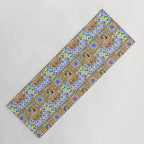 Italian,Sicilian art,holy Mary,Virgin Mary,maiolica,tiles,lemons,Citrus  Yoga Mat Gallery Image 1