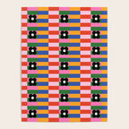 Mod Color Blocked Flower Pattern Poster Gallery Image 4