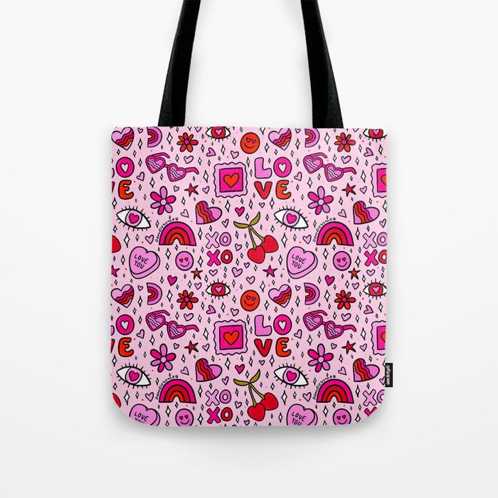 Valentine Print Tote Bag Gallery Image 1