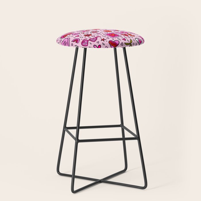 Valentine Print Stool Gallery Image 1