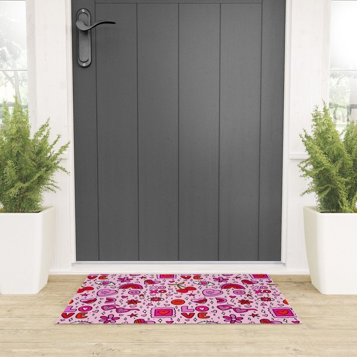 Valentine Print Welcome Mat Gallery Image 3