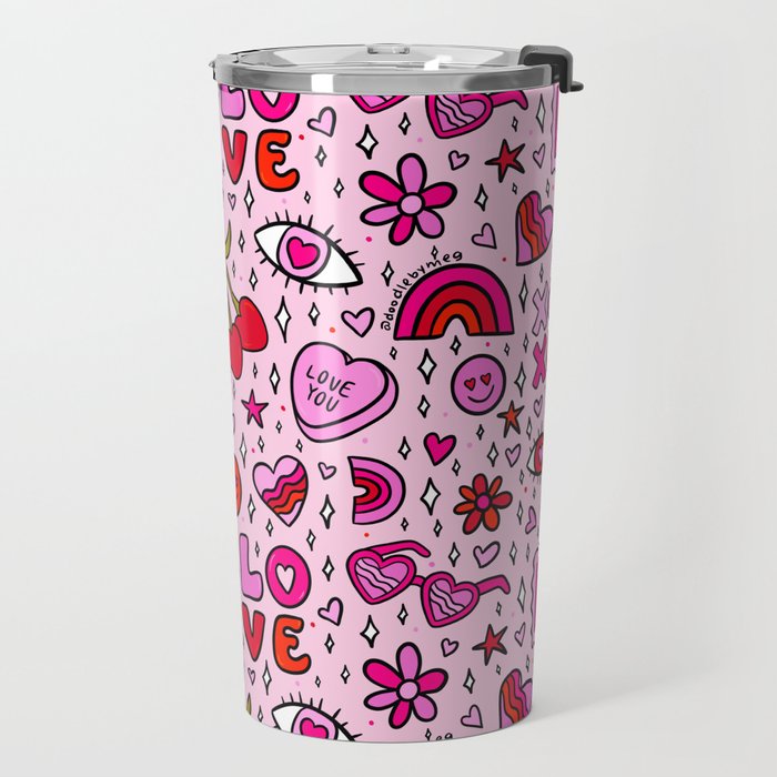 Valentine Print Travel Mug Gallery Image 2