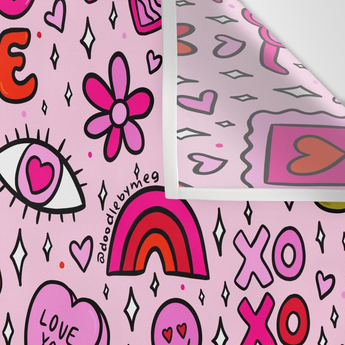Valentine Print Wall Tapestry Gallery Image 3