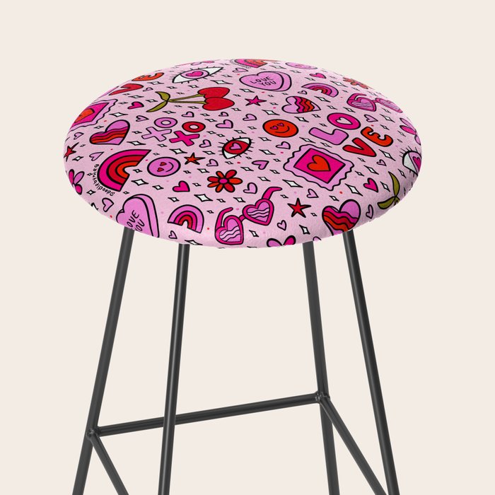 Valentine Print Stool Gallery Image 2