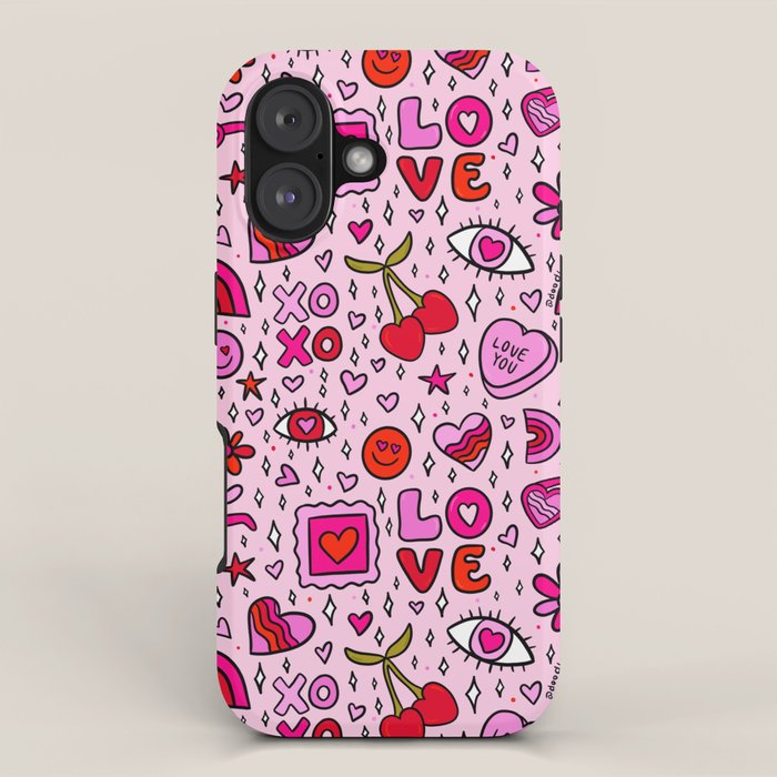 Valentine Print iPhone Case Gallery Image 1