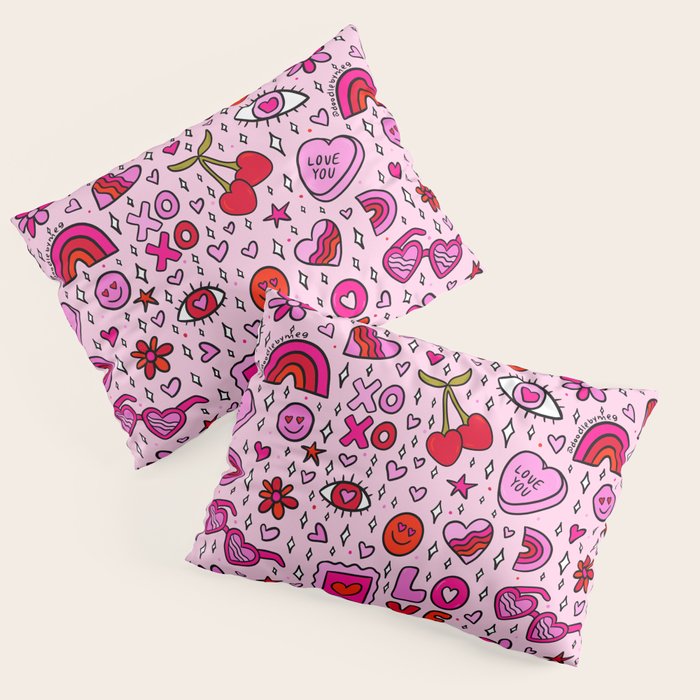 Valentine Print Pillow Sham Gallery Image 1
