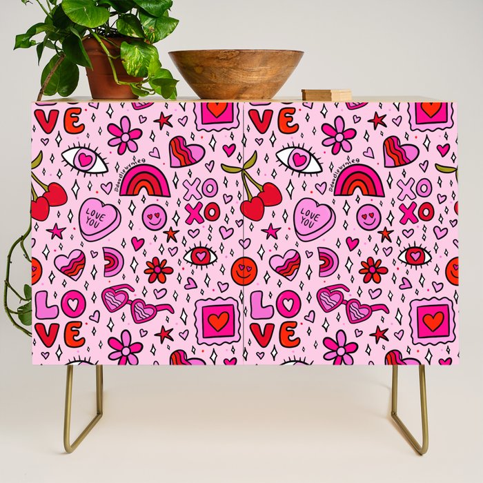 Valentine Print Credenza Gallery Image 1