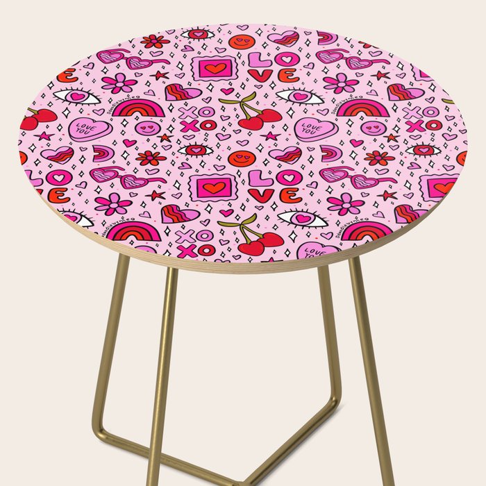 Valentine Print Side Table Gallery Image 2