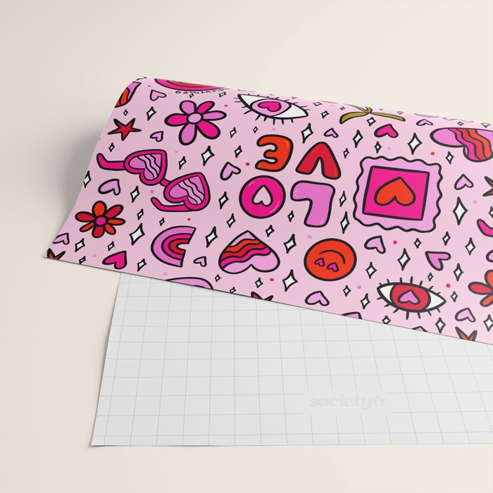 Valentine Print Wrapping Paper Gallery Image 2