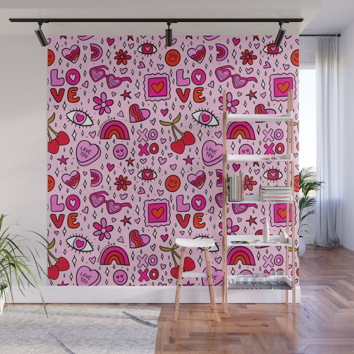 Valentine Print Wall Mural Gallery Image 1