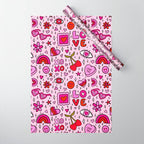 Valentine Print Wrapping Paper Gallery Image 1