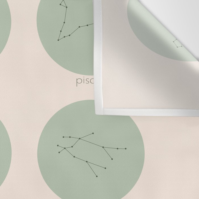 Zodiac Constellations - Sage Green Wall Tapestry Gallery Image 3