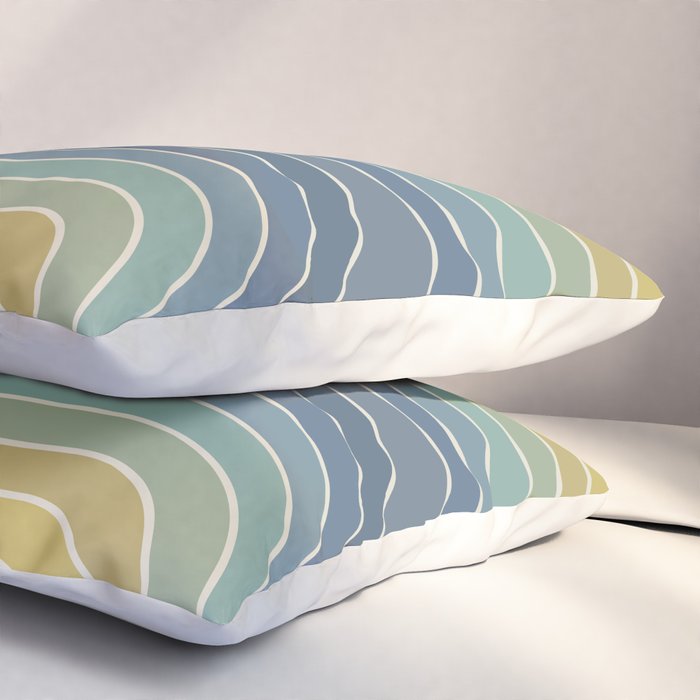Gradient Curvature VIII Pillow Sham Gallery Image 3