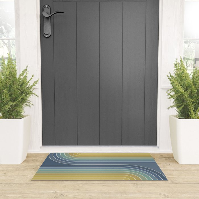 Gradient Curvature VIII Welcome Mat Gallery Image 3