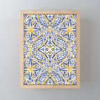 Tile wild leaves starry BY Mini Art Print Gallery Image 1