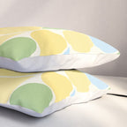 Playful Pastel Geometric Raindrop Pattern Pillow Sham Gallery Image 3