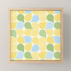 Playful Pastel Geometric Raindrop Pattern Mini Art Print Gallery Image 1