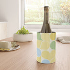 Playful Pastel Geometric Raindrop Pattern Wine Chiller Gallery Image 4