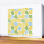Playful Pastel Geometric Raindrop Pattern Wall Mural Gallery Image 2