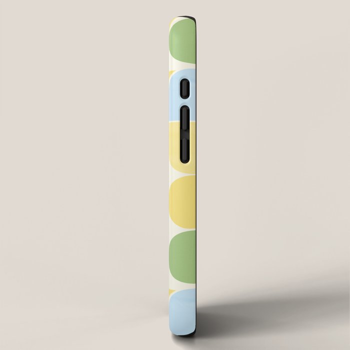Playful Pastel Geometric Raindrop Pattern iPhone Case Gallery Image 2