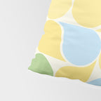Playful Pastel Geometric Raindrop Pattern Pillow Sham Gallery Image 4