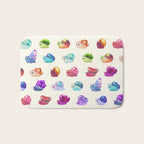Jewel Snail - pastel Bath Mat Gallery Image 1