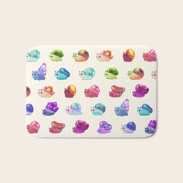 Jewel Snail - pastel Bath Mat Gallery Image 1