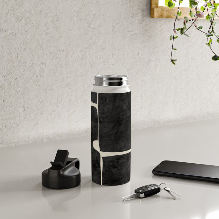 Modern Abstract Minimal Shapes 214 Water Bottle Gallery Image 4