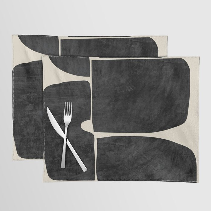 Modern Abstract Minimal Shapes 214 Placemat Gallery Image 1
