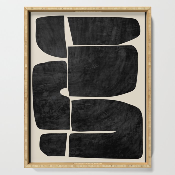 Modern Abstract Minimal Shapes 214 Serving Tray Gallery Image 1