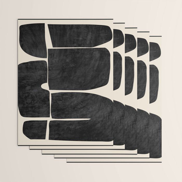 Modern Abstract Minimal Shapes 214 Wrapping Paper Gallery Image 3