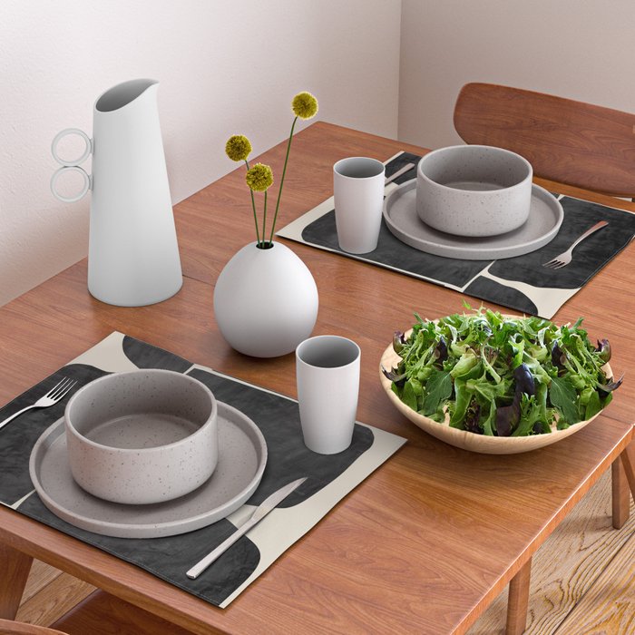 Modern Abstract Minimal Shapes 214 Placemat Gallery Image 2