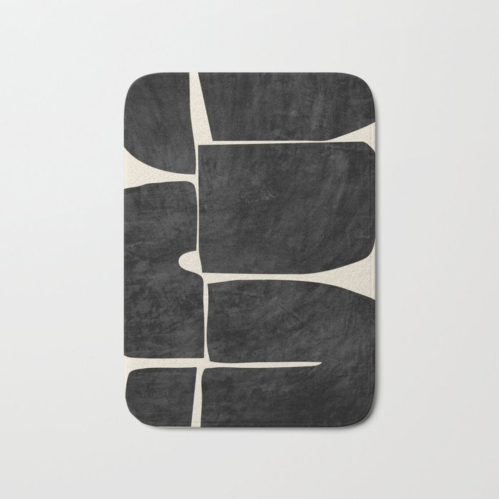 Modern Abstract Minimal Shapes 214 Bath Mat Gallery Image 1