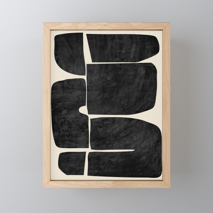 Modern Abstract Minimal Shapes 214 Mini Art Print Gallery Image 1