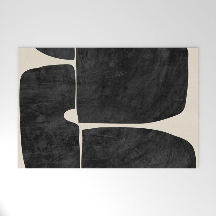 Modern Abstract Minimal Shapes 214 Welcome Mat Gallery Image 1