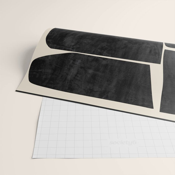 Modern Abstract Minimal Shapes 214 Wrapping Paper Gallery Image 2
