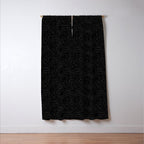 Gothic Country Rose in Black Window Curtain Gallery Image 3
