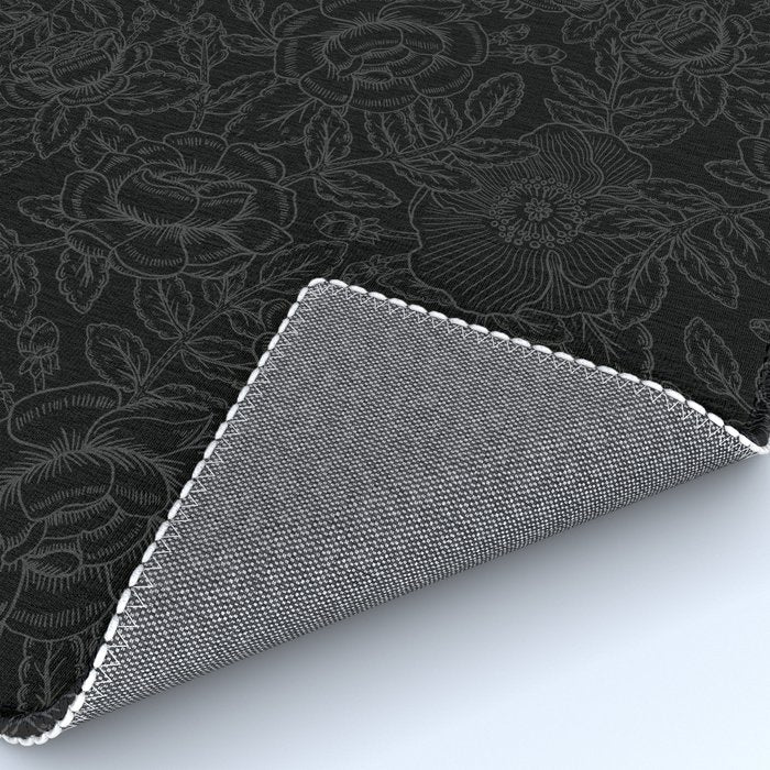 Gothic Country Rose in Black Rug Gallery Image 4