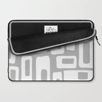 Retro Mid Century Modern Abstract Pattern 335 Mid Mod Winter Gray Laptop Sleeve Gallery Image 2