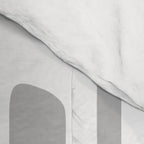 Retro Mid Century Modern Abstract Pattern 335 Mid Mod Winter Gray Comforter Gallery Image 4
