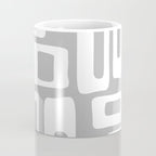Retro Mid Century Modern Abstract Pattern 335 Mid Mod Winter Gray Coffee Mug Gallery Image 4