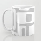Retro Mid Century Modern Abstract Pattern 335 Mid Mod Winter Gray Coffee Mug Gallery Image 3