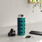 Indigo Teal Geo Water Bottle Gallery Image 4