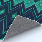 Indigo Teal Geo Rug Gallery Image 4